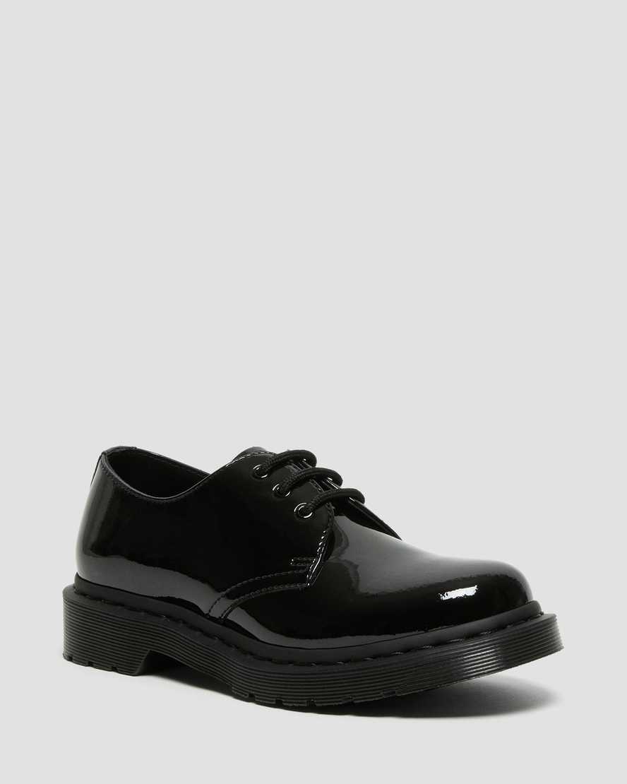 Dr. Martens 1461 Mono Patent Lær Oxford Sko Dame Svart [7156XICDF]